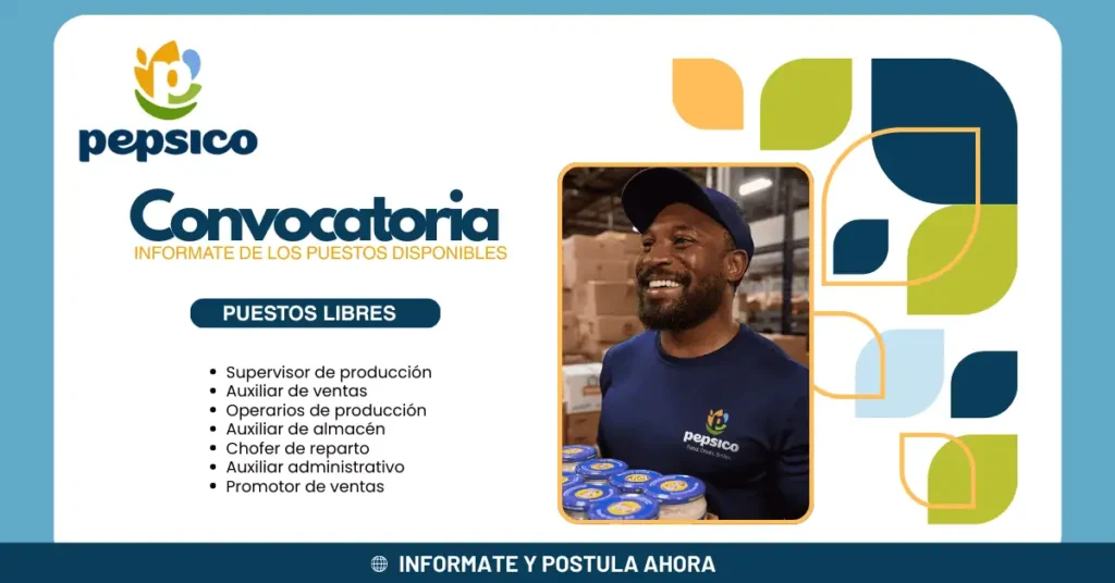 EMPLEOS EN PEPSICO VACANTES DISPONIBLES